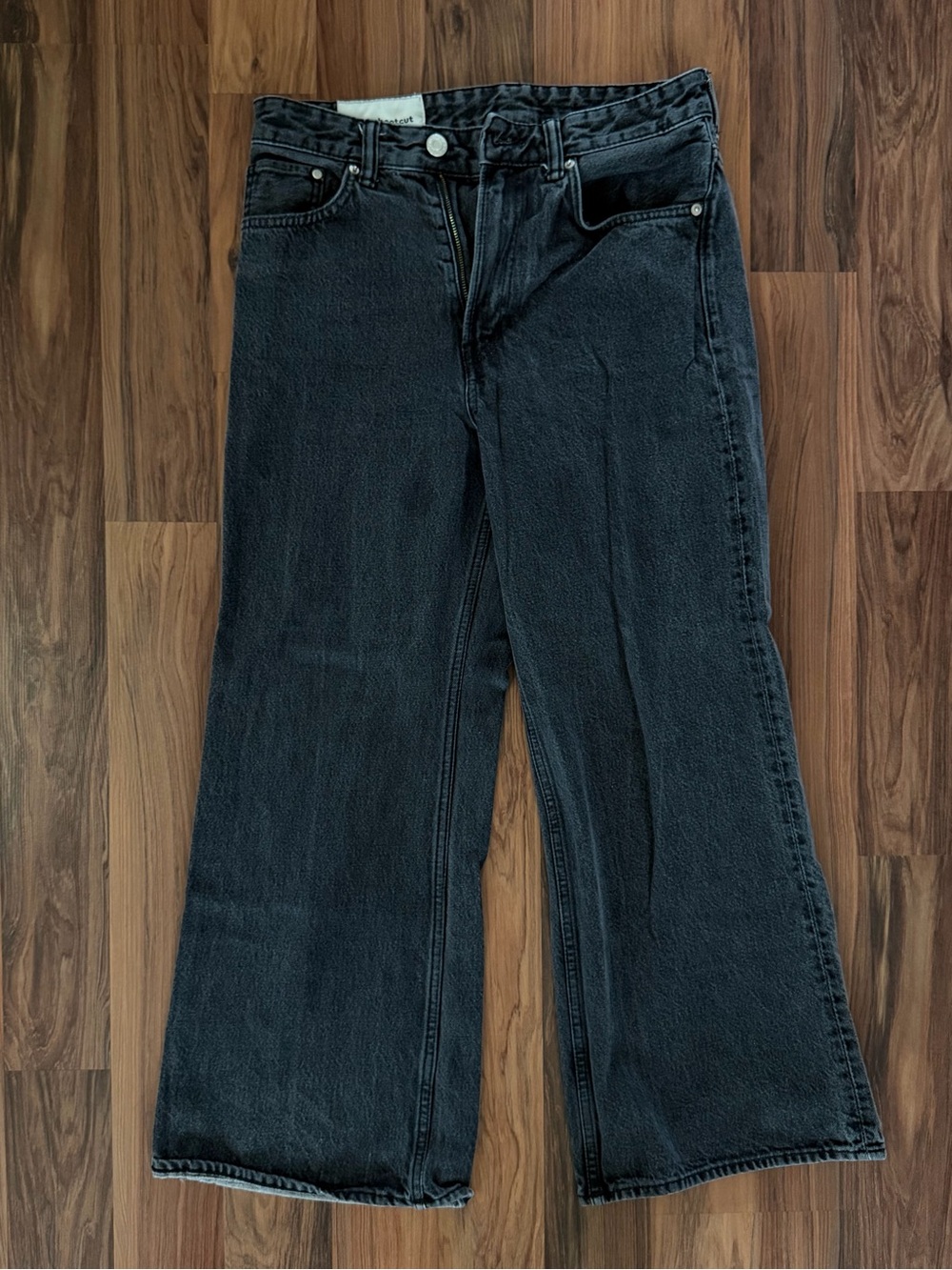 H&M Black Wide-Leg Jeans